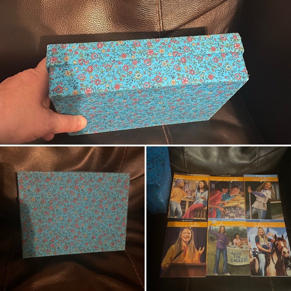 American Girl Julie 6 Book Box set in sweet floral box.
